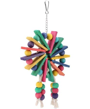 Chew Swing Standing Toy for Parrot Cage - African Grey, Macaw, Budgie, Parakeet, Cockatiel, Cockatoo - Bird Bite Toys - Buy Online on GoSupps.com
