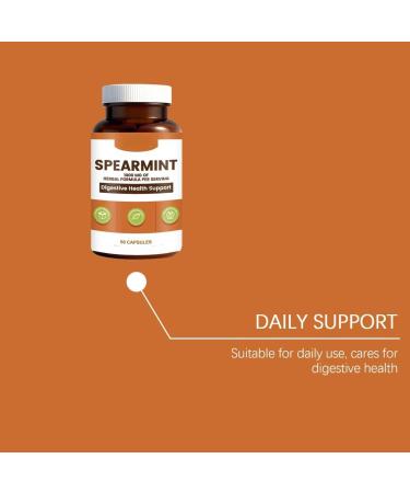 Spearmint 1000 mg 60 pieces for digestive and respiratory support Vegan NonGMO3PCS - Buy Online on GoSupps.com