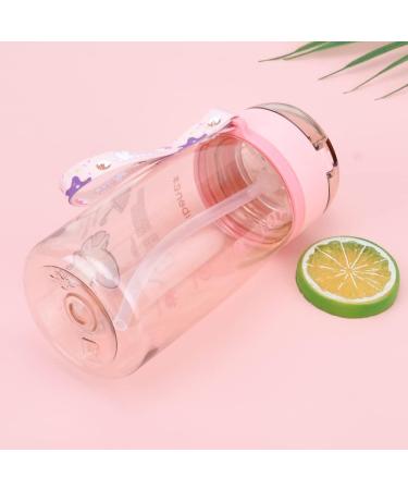 Unicorn Water Bottle for Girls - 400ML Pink Cup with Straw and Safety Lock | Perfect for School, Indoor and Outdoor Use | Ideal for Unicorn Lovers - Buy Online on GoSupps.com