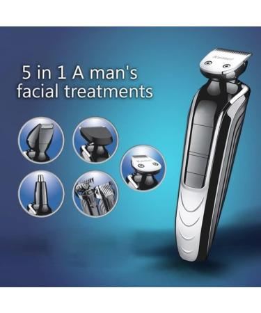 5 in 1 Professional Rechargeable Barber Scissors & Hair Clippers for Men - Cordless Adjustable Clipper & Shaver - US Plug - Buy Online on GoSupps.com