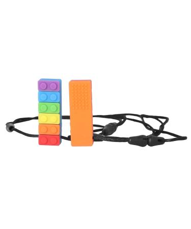 Baby Teether Toy - Food Grade Silicone Rainbow Building Blocks for Teething Relief - Buy Online on GoSupps.com