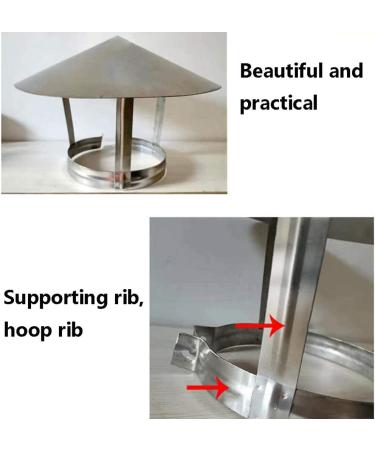 Chimney Cowcap 300mm | Stainless Steel Rain Cap for Ventilation - Weather Protection & Durable Design - Buy Online on GoSupps.com