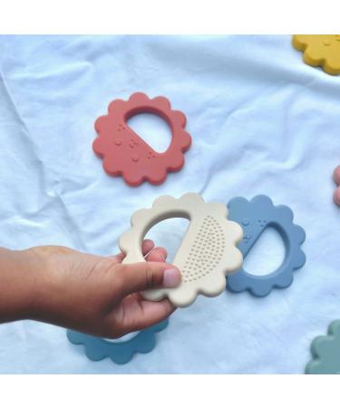 Baby Lion Teether Toy for 0-6 Months & 6-12 Months | Teething Newborn to Toddler | Soothes Gums, Easy to Hold & Clean - Montessori Organic Design - Buy Online on GoSupps.com