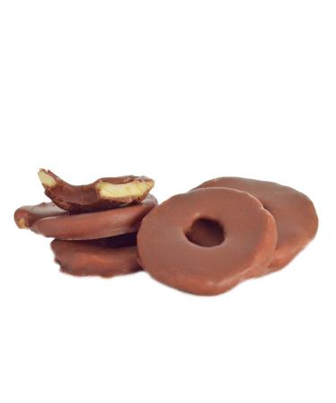Apple rings in fine milk chocolate 250 g | chocolate-covered fruits