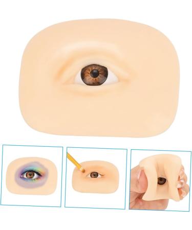 FRCOLOR Makeup Practice Skin Eyeshadow Eyebrow Fake Pro Tools Silicone Makeup Fake Skin Consumables Major 1 count (Pack of 1) As Shown 1 - Buy Online on GoSupps.com