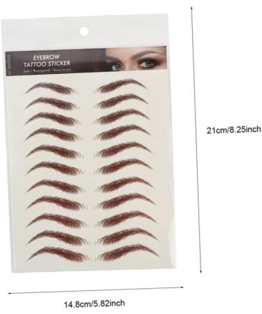 BIUDECO Eyebrow Pen 9 Sheets Waterproof Eyebrow Stickers Eyebrow Transfers Stickers for Women Temporary Brow Tattoos 6d - Buy Online on GoSupps.com