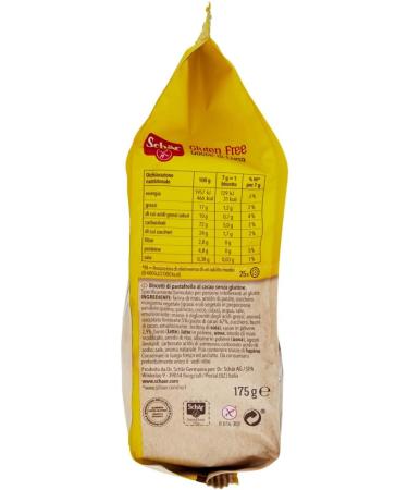  Sch r Pack of 6 Schar Gocce di Luna shortbread biscuits dark chocolate and cocoa 175g - Buy Online on GoSupps.com