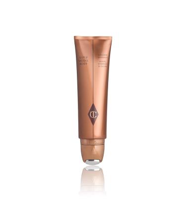 Charlotte Tilbury Super Model Body Highlighter - Hydrating Body Shimmer with Hyaluronic Acid Vitamins C & E Rosehip Oil Caffeine & Plant Extracts - Leaves Skin with a Glossy Sculpted Glow