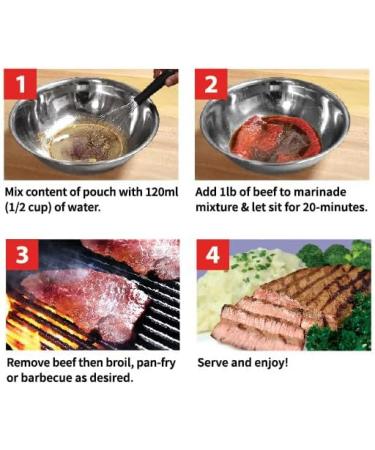 Magic Creations 20 Minute Beef Marinade (10 Single Sachet) 10 x Single Sachet - Buy Online on GoSupps.com