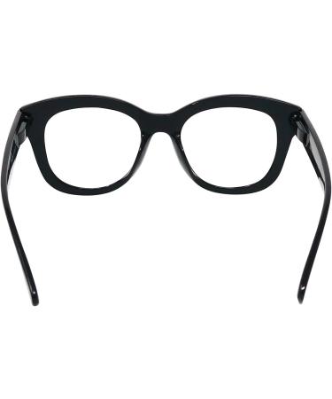Stylish Retro Mini Glasses - Large Plastic Frames with Spring Hinge Women's Reading Aid 2.0 Diopters - Buy Online on GoSupps.com