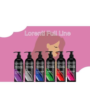 Lorenti Semi Permanent Direct Coloring Cream | Long Lasting Hair Colour Result | Rose Pink 250ml - Buy Online on GoSupps.com
