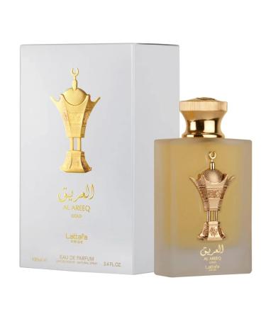 Lattafa Al Areeq Gold Eau De Parfum Spray for Unisex 3.4 Ounce