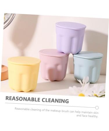 minkissy 6 Sets Pp Washing Bowl Beauty Tool Cleaning Bowl Cleaning Tools Silicone Gasket Makeup Cleaner Mat Makeup Brush Mat Make up Brush Cleaner Portable Cleaning Kit Silica Gel - Buy Online on GoSupps.com