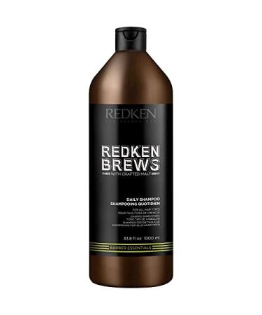 Redken Brews Daily Shampoo For Men  Lightweight Cleanser For All Hair Types 33.8 Fl Oz (Pack of 1)