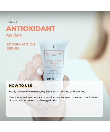 Celesty Beauty Antioxidat Face Cream Ectoin-Powered Anti-Aging Serum for Wrinkles & Fine Lines Moisturizer Skin Repair Even Skin Tone Vitamin E & A Plankton Extract Hydrating Serum - Buy Online on GoSupps.com