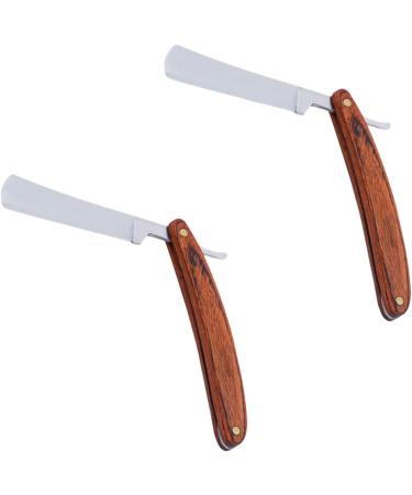 Frcolor 6 STK Razor Blades for Men - Wooden Handle Shaving Set - Premium Straight Razors - Perfect for a Smooth Shave - International Shipping Available - Buy Online on GoSupps.com