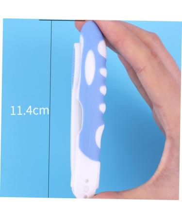 Homsfou 8th Foldable Toothbrush - Ergonomic Travel Toothbrush in Blue | Portable & Easy to Use Caterpillar Design for International Shipping - Buy Online on GoSupps.com