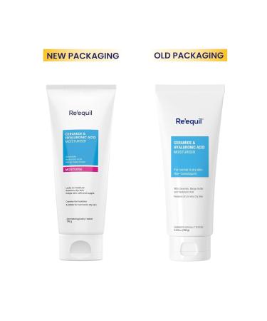 Re.equil Ceramide & Hyaluronic Acid Moisturiser - Hydrating Barrier Repair Cream for Normal to Dry Skin | 100g | International Shipping Available - Buy Online on GoSupps.com