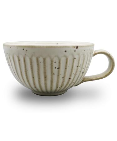 Bicrops Ceramic Retro Shaving Bowl , Wide Mouth, Large Capacity Shaving Mug, Easier To Lather (Off-white) - Buy Online on GoSupps.com