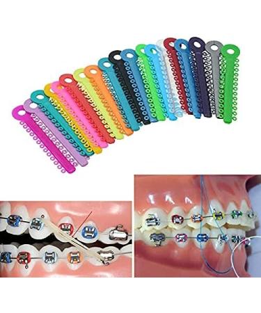 QUUPY 1040pcs Multicolor Orthodontic Ligature Ties & O-Rings for Braces | Elastic Bands for Ultimate Comfort - Buy Online on GoSupps.com
