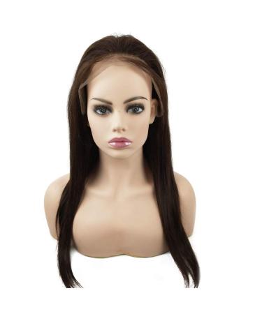 Mila 10-Inch Dark Brown Full Lace Wig | 100% Brazilian Virgin Human Hair | 130% Density with Baby Hair | Glueless 25.4 cm Real Hair Wig - Buy Online on GoSupps.com