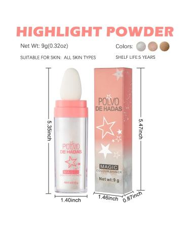Highlight Patting Powder | Shimmering Highlighter Pen for Face & Body - #03 Golden Brown | Brightening & Contouring Glitter Powder (1 Pack) - Buy Online on GoSupps.com