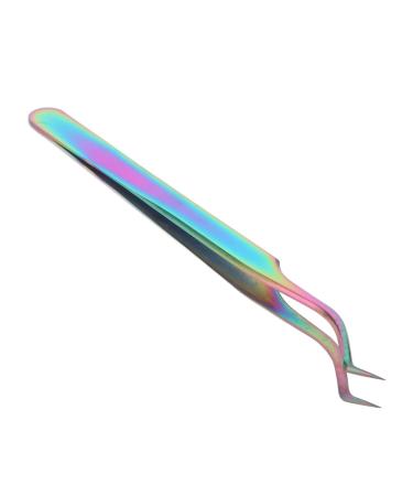 Eyelash Tweezers Lightweight Stainless Steel Eyelash Tweezers Precise Clamping for Home Use (Update Tweezers)