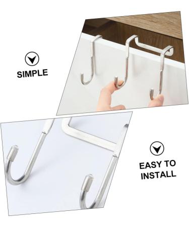 GLEAVI 3pcs Cabinet Hooks Key Hanger Hat Hooks Multi Hanger Hooks for Home Cupboard Wall Hanging - Buy Online on GoSupps.com