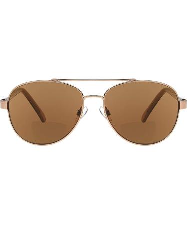 Sofia Vergara x Foster Grant Carmen Aviator Sunreaders - Shiny Bronze, 57mm, 2x Magnification - Buy Online on GoSupps.com
