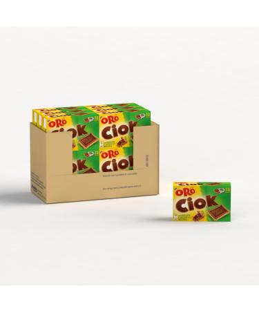 ORO SAIWA Or Ciok Biscuit with Hazelnut Chocolate Bar Simple and Gourmet Snack Natural Source of Fiber No Dyes or Preservatives 14 x 250 g (14 Packs of 250 g)