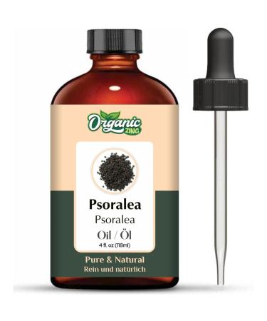 ORGANIC ZING Organic Zing Psoralea Oil - Pure and natural carrier oil for massage skin care and hair care - 118 ml