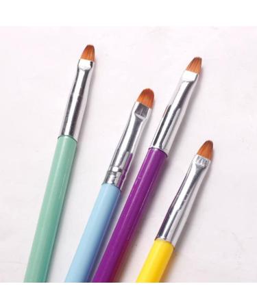 Dual-Ended Nail Gel Brush - Acrylic & UV Gel Picker Tool for Extensions | Manicure Brush Pen (Purple) - Buy Online on GoSupps.com