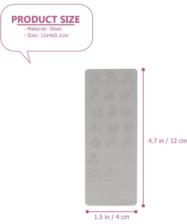 Lurrose Nail Stamp Plates - 5 Flower & Leaf Stencils for DIY Manicure Art | Perfect for Vacation & Festival | Tools for Women & Girls - Buy Online on GoSupps.com