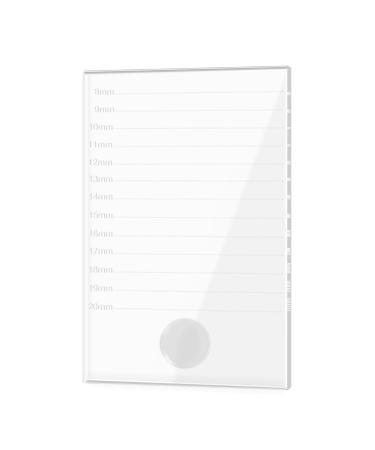 Crystal Glass False Lashes Adhesive Glue Pallet Holder for Eyelash Extensions  5.9'' x 3.9'' x 0.2''
