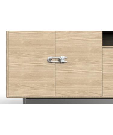 4 PACK Baby Safety Sliding Cabinet Door Code Locks Child Proof Cupboard Adjustable U-Shaped Locks Cabinet Latches for Knob Handle Drawers (White) - Buy Online on GoSupps.com
