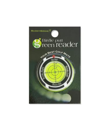 BUDDYBIRDIE Birdie Putt Green Reader | Poker Chip Style Ball Marker Compact & Stylish Golf Putting & Green Reading Aid Bubble Level High Precision Alignment Reader Tool Golf Accessories