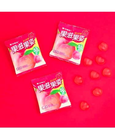7 flavors Peeling fruit juice fudge 75g/bag white peach strawberry grape Litchi sugar soft candy Toffee 50% Juice Content gummy candy sweets Chewy gumdrop desserts (White Peach Flavor 1bag) White Peach Flavor 1bag - Buy Online on GoSupps.com