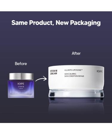 IOPE STEM III Korean Intensive Moisturizer | Anti-Aging Face Cream with Niacinamide & Peptides | Dermatologically Tested Skin Barrier Repair | Timeless Korean Skin Care for Wrinkle Care - Buy Online on GoSupps.com