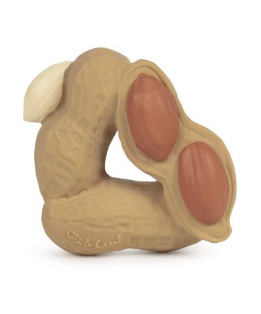 Oli & Carol - Baby teething ring made of natural rubber Paco the Peanut 8 cm