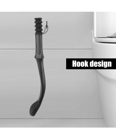Toilet Wiping Aid Long Handle | Comfort Bottom Wiper for Independence | 15.7 inch Toilet Aid Tool for Older & Pregnant Women - Black - Buy Online on GoSupps.com