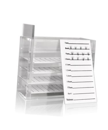 FRCOLOR Clear Eyelash Display Container Display Board