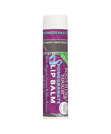 Soothing Touch  Pomegranate Organic  Vegan Lip Balm  .25 oz