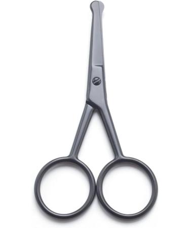 Facial Hair Grooming Scissors Set - Eyebrow Nose Mustache Beard Trimming Kit for Men & Women - Safety Tip Hair Clippers (Black - Buy Online on GoSupps.com