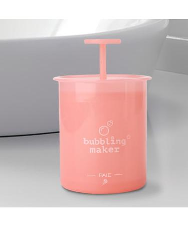 Soap Foamer Portable Manual Face Cleanser Foaming Bottle - Cleansing Foaming Maker Ergonomic Skincare Facial Cleansing Tool Wash Facial Skin for Travel Pink - Buy Online on GoSupps.com
