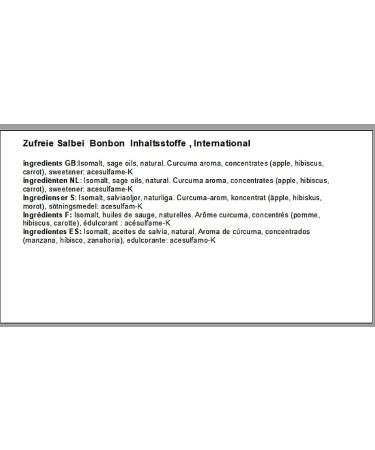  pin24shop 50g Sugar-free sage candy with the intense taste of sage oil - Buy Online on GoSupps.com