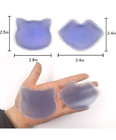 Mini Gel Ice Pack for Injuries - Hot & Cold Compress for Pain Relief, Swelling Reduction, Dark Circles Fade - Purple - Buy Online on GoSupps.com