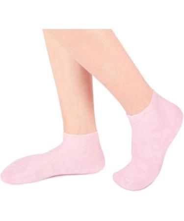 Fityle Soft Silicone Gel Socks for Dry Skin | Rauer Foot Care for Men & Women | Repair Dry Cracked Feet - Pink - Buy Online on GoSupps.com