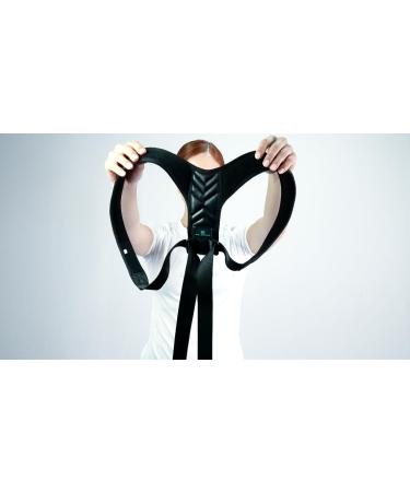 Adjustable Leather Posture Corrector for Men & Women | Comfortable Upper Back Brace & Back Straightener - Buy Online on GoSupps.com