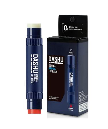 DASHU Double Appeal Lip Balm All-Natural Ingredients, Smooth Texture, Moisturizer for Cracked & Dry Lips, Hydration, Relieves Chapped Lips