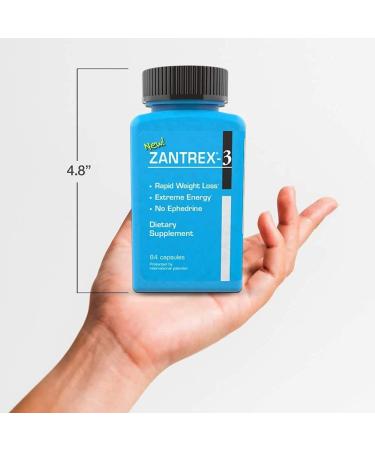 Zantrex Blue Weight Loss Supplement Pills - 3 Pack 84 Count - Energy & Dietary Supplements for Weight Loss - Buy Online on GoSupps.com